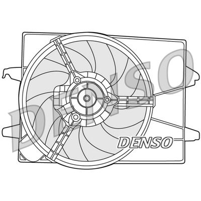 DENSO DER10003 Kühlerlüfter für Ford Fiesta 5, Fusion Break - Lüfter DENSO DER10003 Kühlerlüfter für Ford Fiesta 5, Fusion Break - Lüfter