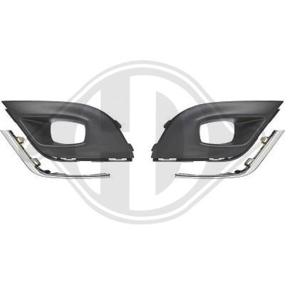 Diederichs Lüftungsgitter, Stoßfänger 4416149 Vorne Links Für Renault Diederichs Lüftungsgitter, Stoßfänger 4416149 Vorne Links Für Renault