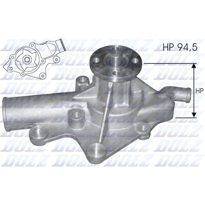 DOLZ J203 Wasserpumpe - Motorkühlung DOLZ J203 Wasserpumpe - Motorkühlung
