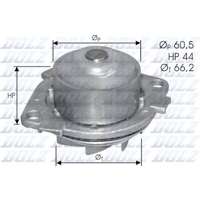 DOLZ S231 Wasserpumpe mit Riemenscheibe - Motorkühlung DOLZ S231 Wasserpumpe mit Riemenscheibe - Motorkühlung