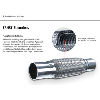 ERNST Modell 460064 Edelstahl Abgasanlage mit Halterung - Abgasanlage ERNST Modell 460064 Edelstahl Abgasanlage mit Halterung - Abgasanlage