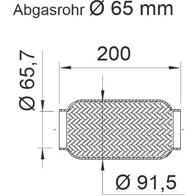ERNST 460262 Flexibles Abgasrohr - Auspuff ERNST 460262 Flexibles Abgasrohr - Auspuff