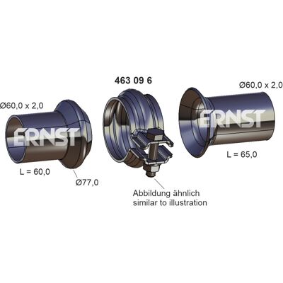 ERNST 463096 Reparatursatz - Auspuffrohr - Autoteile ERNST 463096 Reparatursatz - Auspuffrohr - Autoteile