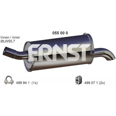 ERNST 055000 Hinterer Auspuff - Silencer ERNST 055000 Hinterer Auspuff - Silencer