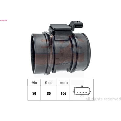 EPS Modell 1.991.450 Luftmengenmesser - Luftmengenmesser EPS Modell 1.991.450 Luftmengenmesser - Luftmengenmesser