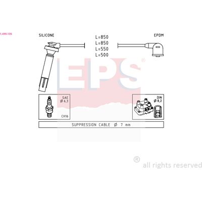EPS 1.499.106 Zündkabel - Zündkabel EPS 1.499.106 Zündkabel - Zündkabel