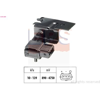Volvo 1.993.069 Barometrischer Drucksensor - Höhenanpassung Volvo 1.993.069 Barometrischer Drucksensor - Höhenanpassung