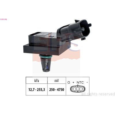 Renault EPS Luftdrucksensor - 1.993.246 - Höhenanpassung Renault EPS Luftdrucksensor - 1.993.246 - Höhenanpassung