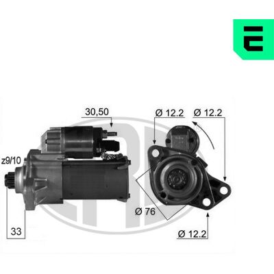ERA 220056A - Starter für VW, Seat, Audi, Škoda, Ford ERA 220056A - Starter für VW, Seat, Audi, Škoda, Ford