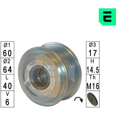 Era Generatorfreilauf Gentorfreilauf Zn5625 Für Opel Gm Era Generatorfreilauf Gentorfreilauf Zn5625 Für Opel Gm