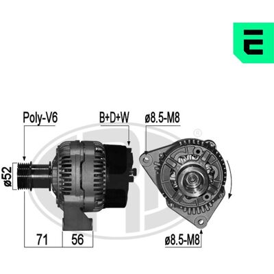 ERA 209092A Lichtmaschine - 14V 90A für SAAB 9-5, 900 II, 9-3 ERA 209092A Lichtmaschine - 14V 90A für SAAB 9-5, 900 II, 9-3