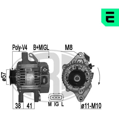 Era Generator Gentor 209394a Für Toyota Era Generator Gentor 209394a Für Toyota
