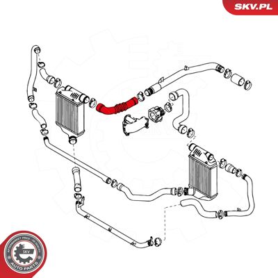 Esen SKV 24SKV135 Ladeluftschlauch - Rechts Audi A6 C6 Esen SKV 24SKV135 Ladeluftschlauch - Rechts Audi A6 C6
