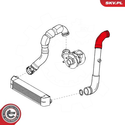 ESEN SKV 11617799395 Turbo Ladeluftschlauch - Vorne Links BMW X5 E53 ESEN SKV 11617799395 Turbo Ladeluftschlauch - Vorne Links BMW X5 E53