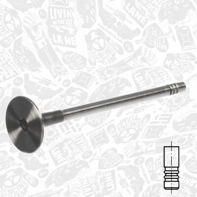 Engineteam Opel Einlassventil - Chrom, 45° Sitz, 95,4mm Engineteam Opel Einlassventil - Chrom, 45° Sitz, 95,4mm
