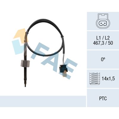 FAE - 68071 - Abgastemperatur - Mercedes-Benz Sprinter 3.5-T - Sensor FAE - 68071 - Abgastemperatur - Mercedes-Benz Sprinter 3.5-T - Sensor