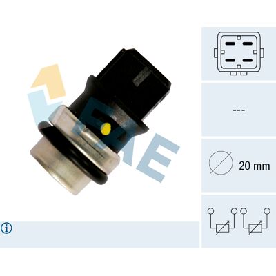 Fae 33640 Temperatursensor - Temperaturfühler für VW, Seat, Ford, Skoda Fae 33640 Temperatursensor - Temperaturfühler für VW, Seat, Ford, Skoda