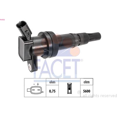 FACET 9.6522 Zündspule - Zündspule FACET 9.6522 Zündspule - Zündspule