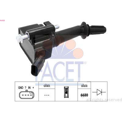 FACET 9.6531 Zündspule - Zündspule für Opel Mokka, Corsa E, Adam FACET 9.6531 Zündspule - Zündspule für Opel Mokka, Corsa E, Adam