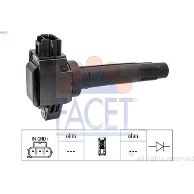 FACET 9.6521 Zündspule - Zündspule für Suzuki-Modelle FACET 9.6521 Zündspule - Zündspule für Suzuki-Modelle