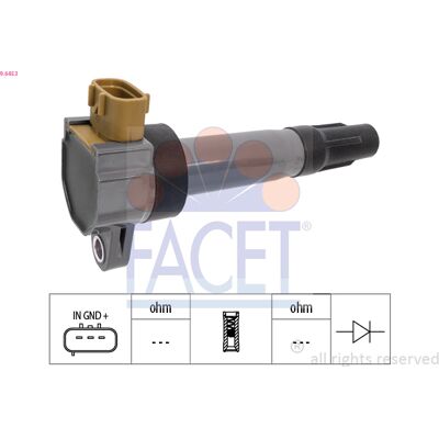 FACET Opel Fiat Nissan Zündspule - Zündspule FACET Opel Fiat Nissan Zündspule - Zündspule