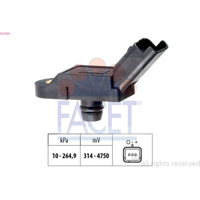 FACET 10.3164 Barometrischer Drucksensor - Höhenanpassung FACET 10.3164 Barometrischer Drucksensor - Höhenanpassung