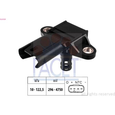 FACET 10.3159 Barometrischer Drucksensor - Höhenanpassung FACET 10.3159 Barometrischer Drucksensor - Höhenanpassung