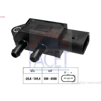 FACET 10.3401 Barometrischer Drucksensor - Höhenanpassung FACET 10.3401 Barometrischer Drucksensor - Höhenanpassung