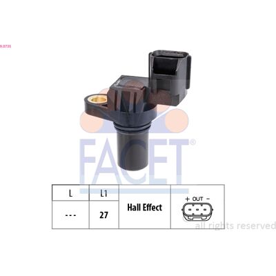 FACET 9.0735 Hyundai Kia Radgeschwindigkeitssensor - Automatikgetriebe FACET 9.0735 Hyundai Kia Radgeschwindigkeitssensor - Automatikgetriebe