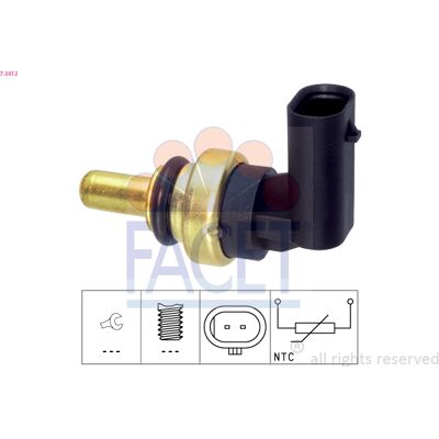 FACET 7.3412 Temperatursensor für Kühlmittel - Temperaturfühler FACET 7.3412 Temperatursensor für Kühlmittel - Temperaturfühler