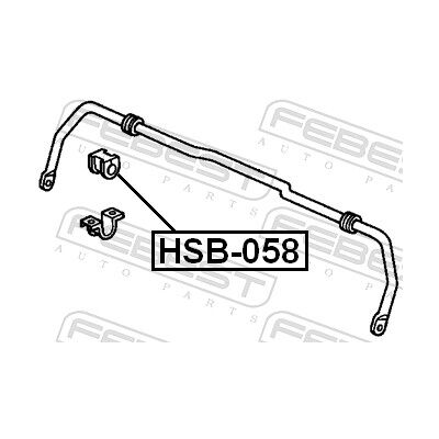Febest Lagerung, Stabilisator Hsb058 Hinterachse Für Honda Febest Lagerung, Stabilisator Hsb058 Hinterachse Für Honda