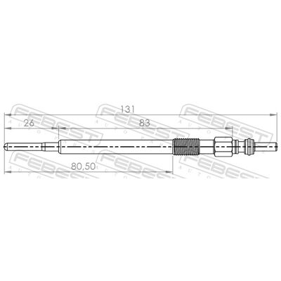 Febest 73504248 Glühkerze - Glühkerze Febest 73504248 Glühkerze - Glühkerze