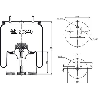 FEBI BILSTEIN Luftfederung Boot - Luftfederung FEBI BILSTEIN Luftfederung Boot - Luftfederung