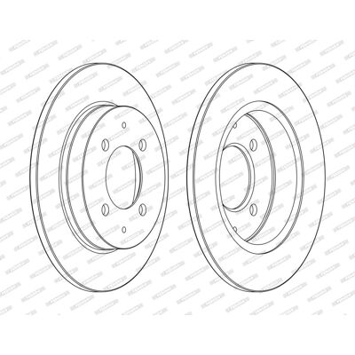 Ferodo Scheibenbremse Mitsubishi Colt Smart - 250mm 10mm Schwerlast Ferodo Scheibenbremse Mitsubishi Colt Smart - 250mm 10mm Schwerlast