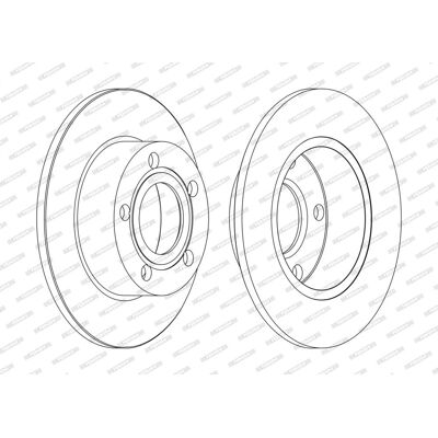 FERODO DDF1033C Bremsenscheibe für AUDI A6 C5 - 245mm Außendurchmesser, 10mm Dicke FERODO DDF1033C Bremsenscheibe für AUDI A6 C5 - 245mm Außendurchmesser, 10mm Dicke
