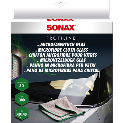 SONAX Mikrofiberklud Glas 3 stk. SONAX Mikrofiberklud Glas 3 stk.