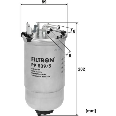 Filtron PP 839/5 Kraftstofffilter - Kraftstofffilter für Seat, Skoda, VW Filtron PP 839/5 Kraftstofffilter - Kraftstofffilter für Seat, Skoda, VW