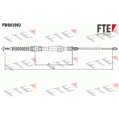 FTE 9250082 Bremskabel - Bremssystem FTE 9250082 Bremskabel - Bremssystem