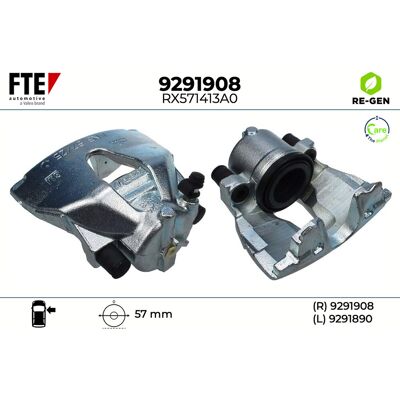 FTE 9291908 Grauer Gusseisen Bremssattel - Brake Caliper FTE 9291908 Grauer Gusseisen Bremssattel - Brake Caliper