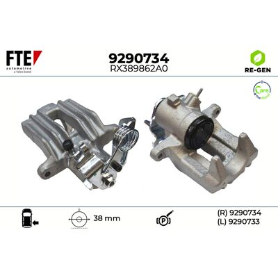 FTE 9290734 - Hinterer rechter Aluminium-Bremssattel - Bremse FTE 9290734 - Hinterer rechter Aluminium-Bremssattel - Bremse