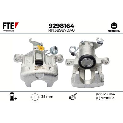 FTE M620767 M884464 MR475562 MR955246 8251699 Grauer Gusseisen Hinterrad-Bremssattel - Bremse FTE M620767 M884464 MR475562 MR955246 8251699 Grauer Gusseisen Hinterrad-Bremssattel - Bremse