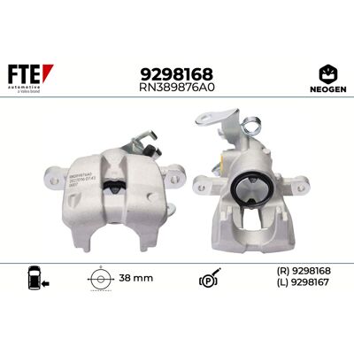 FTE 9298168 Aluminium Bremssattel - Hinten Rechts - Bremszange FTE 9298168 Aluminium Bremssattel - Hinten Rechts - Bremszange