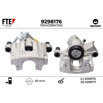FTE 9298176 Grau Aluminium Hinterradbremssattel - Brake Caliper FTE 9298176 Grau Aluminium Hinterradbremssattel - Brake Caliper