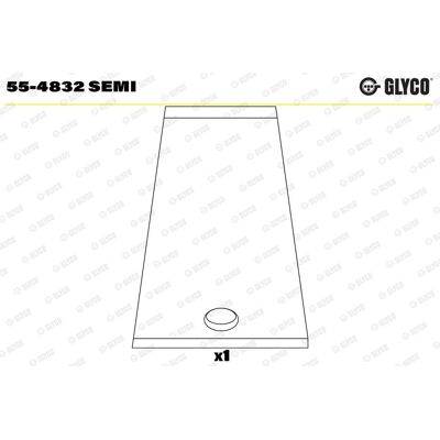 GLYCO 55-4832 Halbzylinderlagersitz - Lager Bushing GLYCO 55-4832 Halbzylinderlagersitz - Lager Bushing