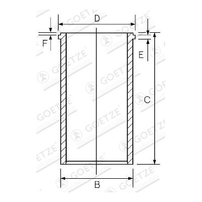 GOETZE 14-040040-00 Zylinderlaufbuchse - Trockene, gehonte - 143mm x 135mm GOETZE 14-040040-00 Zylinderlaufbuchse - Trockene, gehonte - 143mm x 135mm