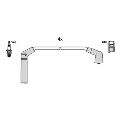 Hitachi Zündkabel-Set - Zündsystem Hitachi Zündkabel-Set - Zündsystem