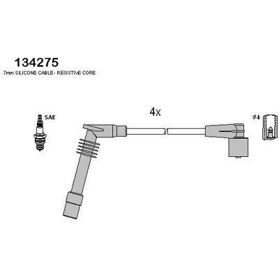 Hitachi 134275 Zündkabelsatz - Zündsystem Hitachi 134275 Zündkabelsatz - Zündsystem
