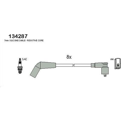 Hitachi Zündkabelsatz - Zündkabel-Set für MG, Rover, 134287 Hitachi Zündkabelsatz - Zündkabel-Set für MG, Rover, 134287