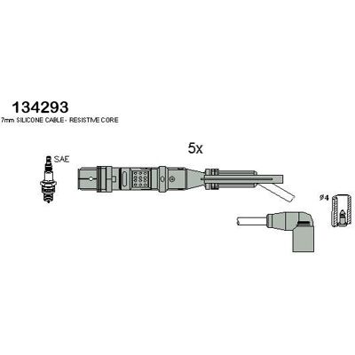 Hitachi Passend Zündkabel-Set - Auto Zündkabel für VW & SEAT Hitachi Passend Zündkabel-Set - Auto Zündkabel für VW & SEAT