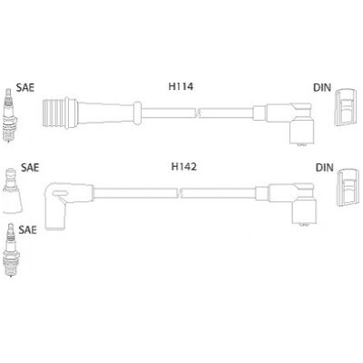Hitachi 134485 Zündkabelsatz für Renault 21 25 Hitachi 134485 Zündkabelsatz für Renault 21 25